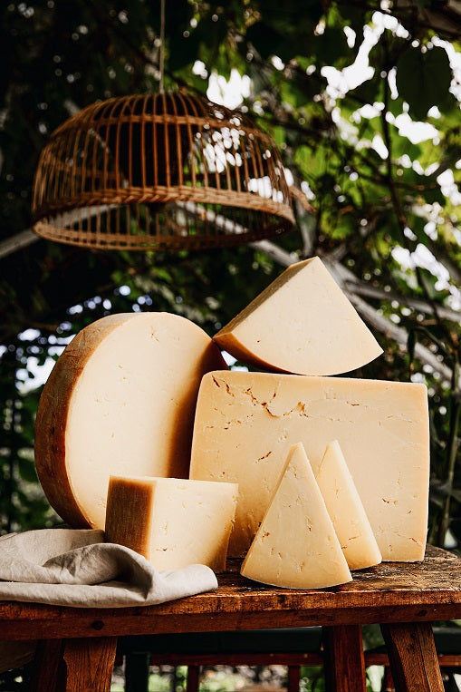 Isle of Mull Cheese Large wedges on display